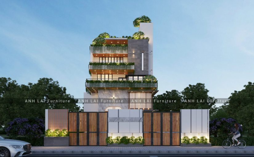 THI CÔNG NỘI THẤT BIỆT THỰ GỖ ÓC CHÓ – 5 TẦNG LÂM ĐỒNG