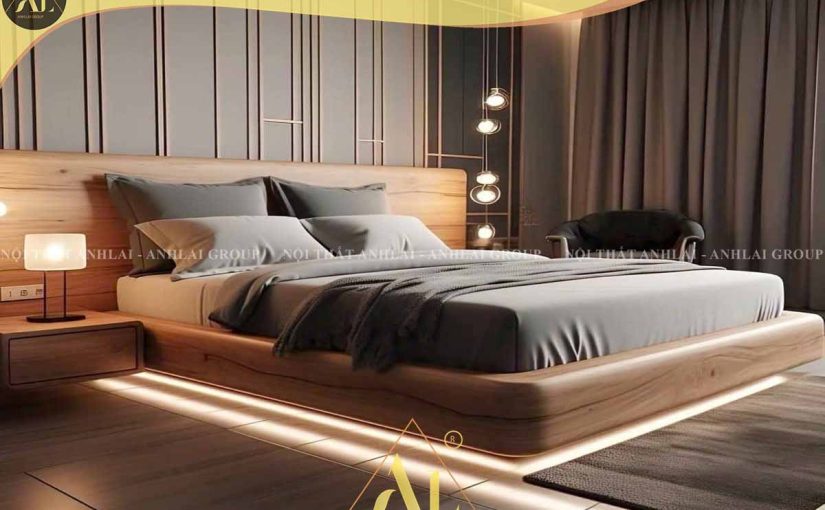 GIƯỜNG GỖ SỒI MỸ