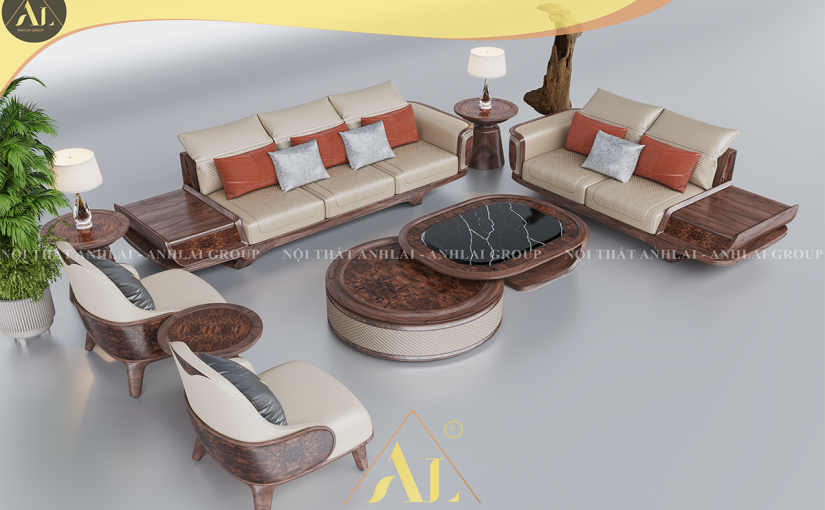 SOFA GỖ ÓC CHÓ 0012