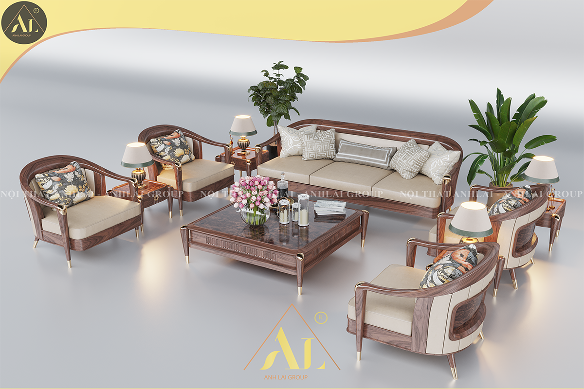 SOFFA GỖ ÓC CHÓ 0013 
