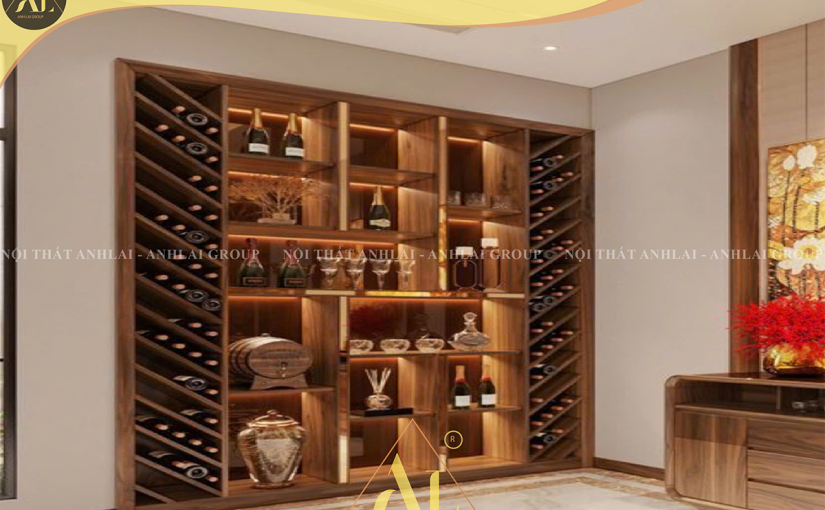 TỦ RƯỢU GỖ 003