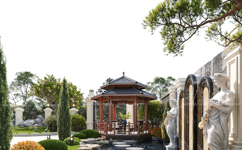 THI CÔNG NỘI THẤT GỖ ÓC CHÓ BIỆT THỰ