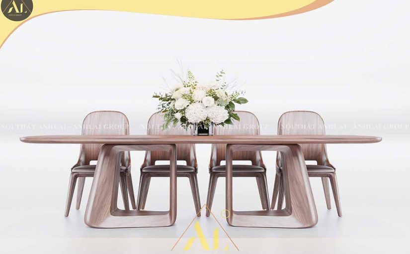 Bộ Bàn Ăn Gỗ Óc Chó Mới Nhất 2025 – 01