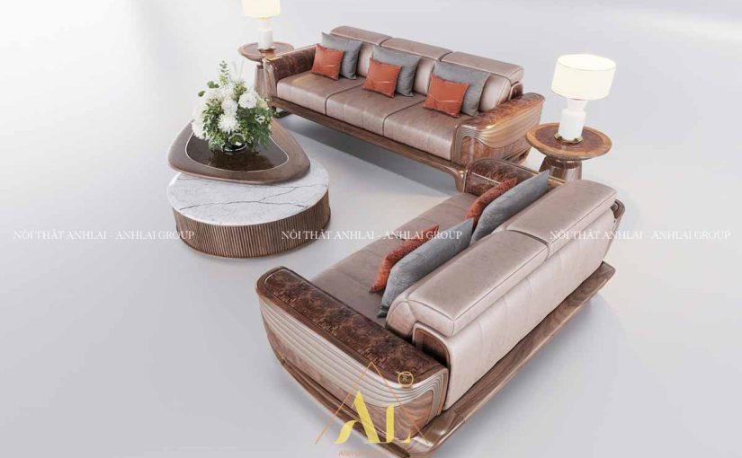 SOFA GỖ ÓC CHÓ MỚI NHẤT TỰA ĐẦU GẬP LÊN XUỐNG THƯ GIẢN