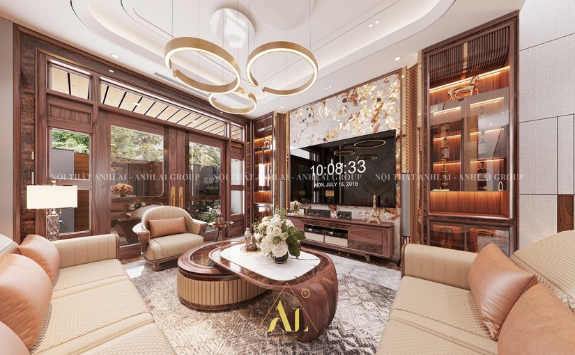 ANHLAI Thiết Kế & Thi Công Nội Thất Gỗ Óc Chó ( walnut ) tại dự án , Villa Mr Tuấn , Q12 TP HCM .