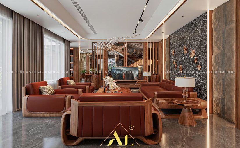 SOFFA GỖ BỌC DA 001215